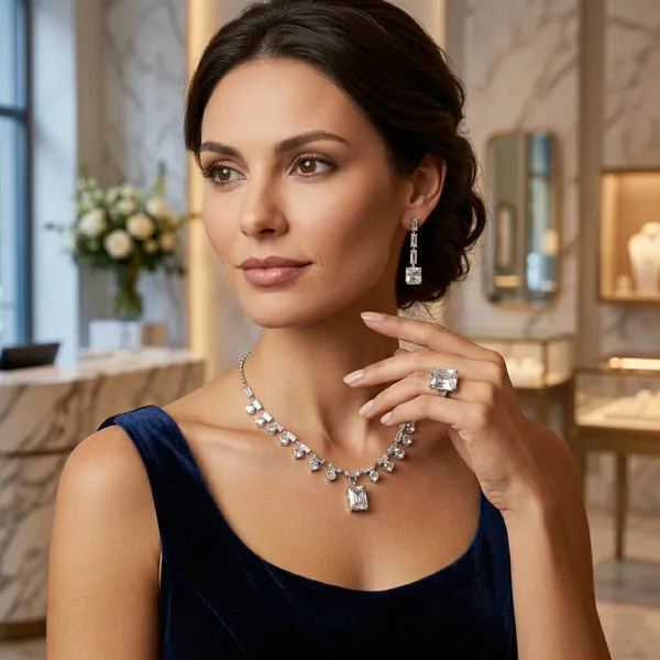 Elegant_Silver-Toned_American_Diamond_Necklace_Set_with_Drop_Earrings