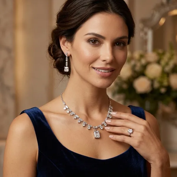 Elegant_Silver-Toned_American_Diamond_Necklace_Set_with_Drop_Earrings