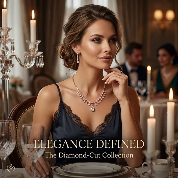 Exquisite_Rose_Gold_Plated_American_Diamond_Choker_Necklace_Set_with_Drop_Earrings