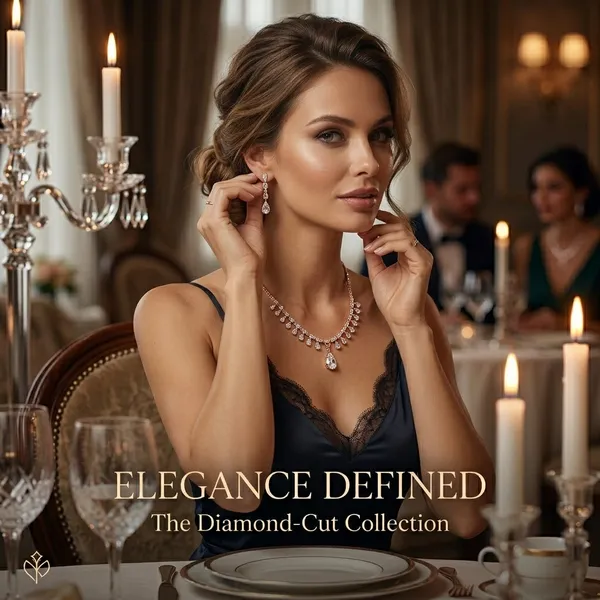 Exquisite_Rose_Gold_Plated_American_Diamond_Choker_Necklace_Set_with_Drop_Earrings