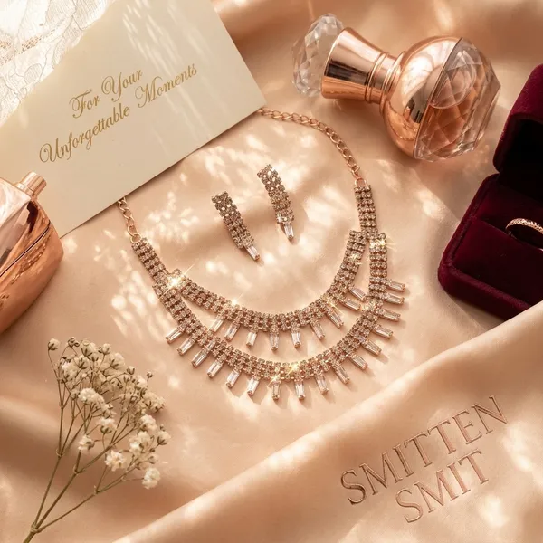Rose_Gold_Plated_American_Diamond_Choker_Necklace_Set_with_Matching_Drop_Earrings