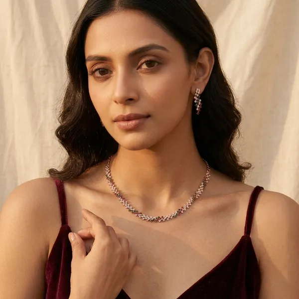 Rose_Gold_Plated_Minimalist_Geometric_Necklace_Set_with_Matching_Drop_Earrings