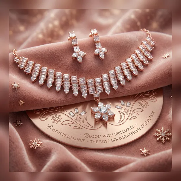 Rose_Gold-Plated_Sparkling_American_Diamond_Necklace_Set_with_Matching_Earrings