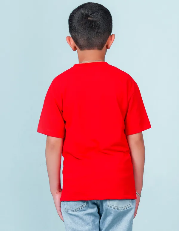 Red_Solid_Round_Neck_Half_Sleeves_Oversized_T-Shirt_For_Boys