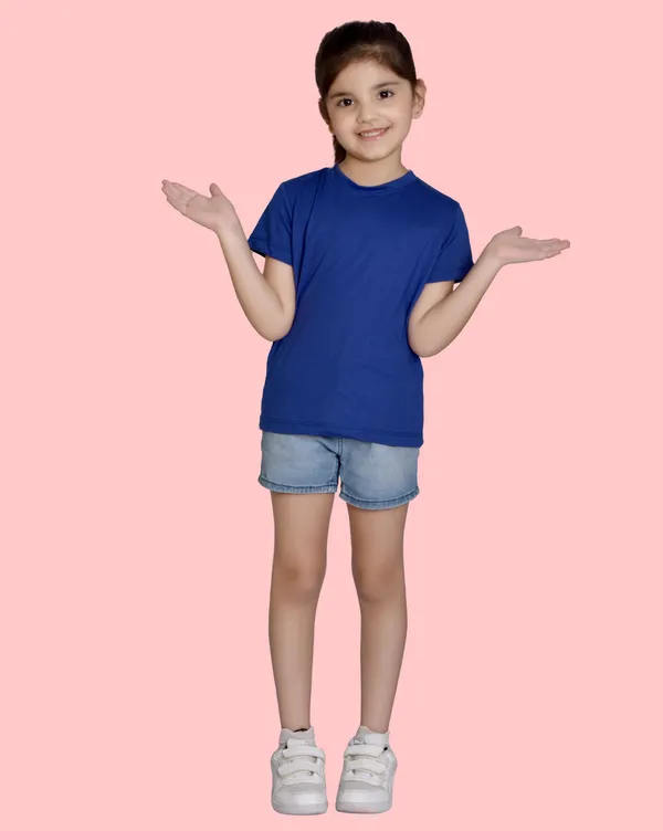 Royal_Blue_Solid_Round_Neck_Half_Sleeves_T-Shirt_For_Girls