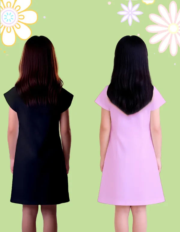Nusyl_Girls_Lilac_&_Black_Panda_Printed_&_Cat_Printed_Dresses_Pack_Of_2_Soft_&_Comfortable_Dresses_Cozy_Summer_Wear_For_Kids_&_Teen_Girls