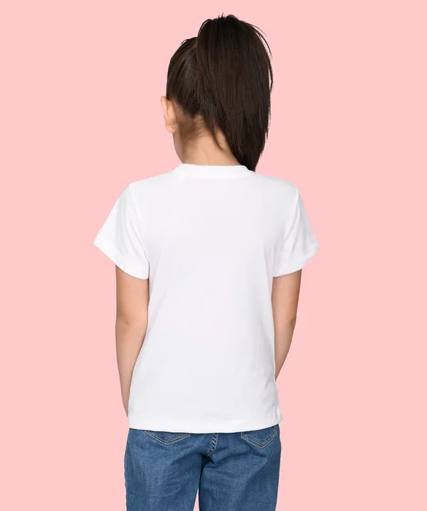 White_Solid_Round_Neck_Half_Sleeves_T-Shirt_For_Girls