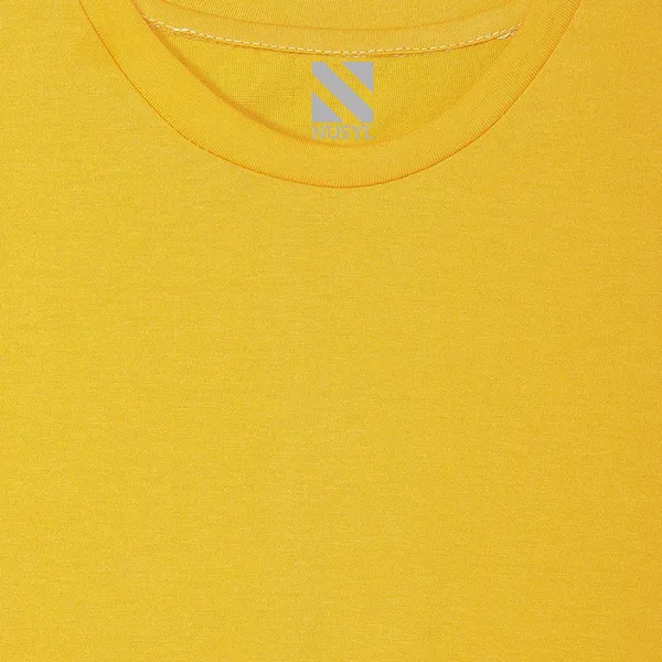 Yellow_Solid_Round_Neck_Half_Sleeves_T-Shirt_For_Girls
