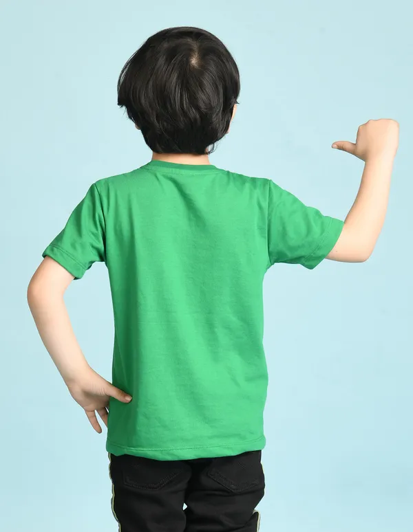 Green_Solid_Round_Neck_Half_Sleeves_Oversized_T-Shirt_For_Boys