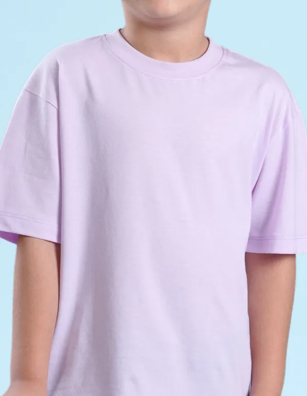 Lilac_Solid_Round_Neck_Half_Sleeves_Oversized_T-Shirt_For_Boys