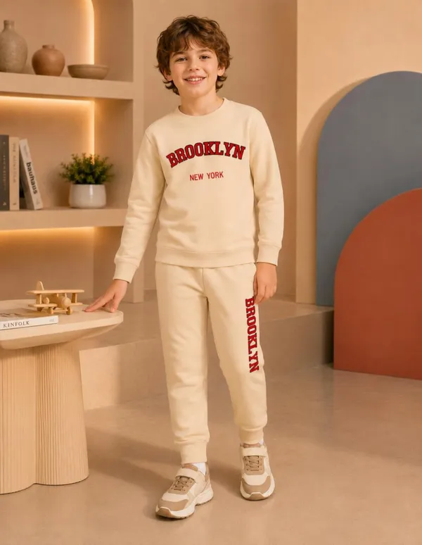NUSYL_Boys_Beige_Brooklyn_Text_Printed_Cotton_Blend_T-shirts_and_Joggers_|_Boys's_Regular_Length_T-shirts_and_Regular_Jogger