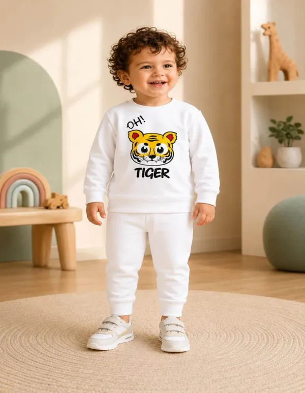 NUSYL_Boys_White_Tiger_Printed_Cotton_Blend_T-shirts_and_Joggers_|_Boys's_Regular_Length_T-shirts_and_Regular_Jogger
