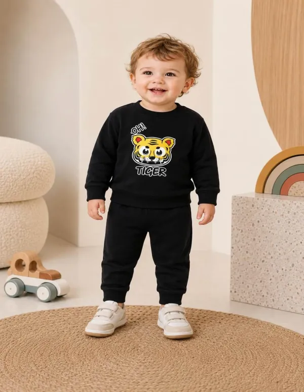 NUSYL_Boys_Black_Tiger_Printed_Cotton_Blend_T-shirts_and_Joggers_|_Boys's_Regular_Length_T-shirts_and_Regular_Jogger