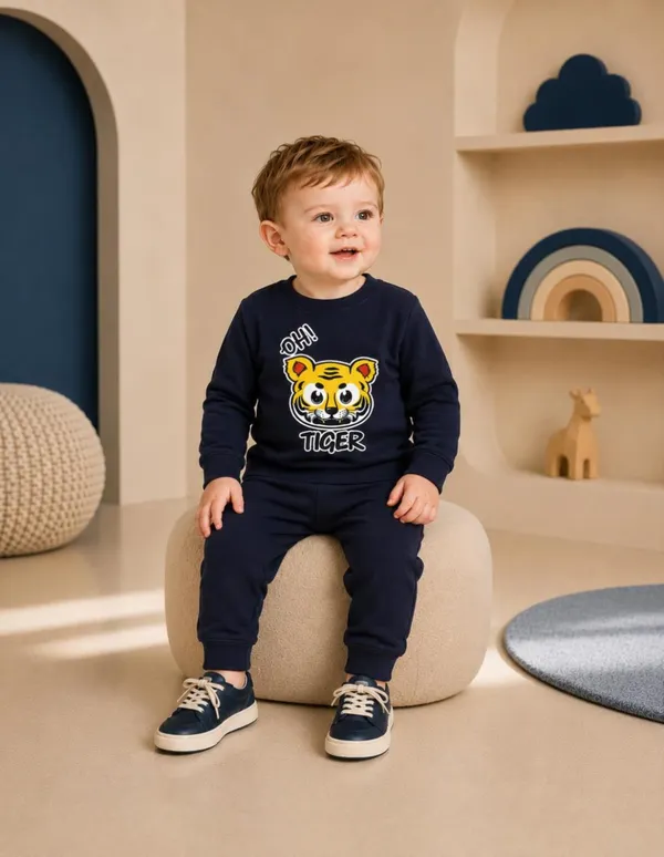 NUSYL_Boys_Navy_Tiger_Printed_Cotton_Blend_T-shirts_and_Joggers_|_Boys's_Regular_Length_T-shirts_and_Regular_Jogger