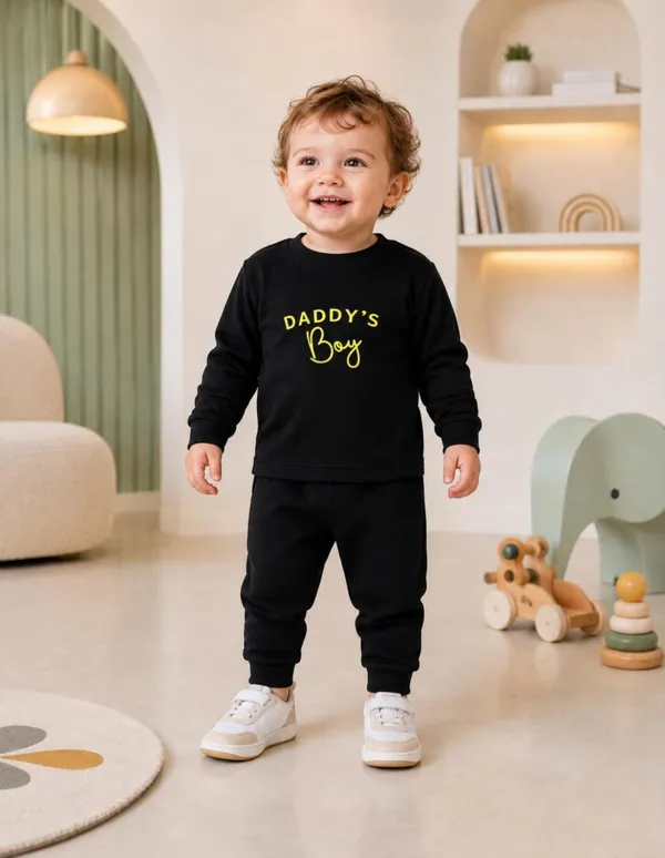 NUSYL_Boys_Black_Daddy's_Boy_Text_Printed_Cotton_Blend_T-shirts_and_Joggers_|_Boys's_Regular_Length_T-shirts_and_Regular_Jogger