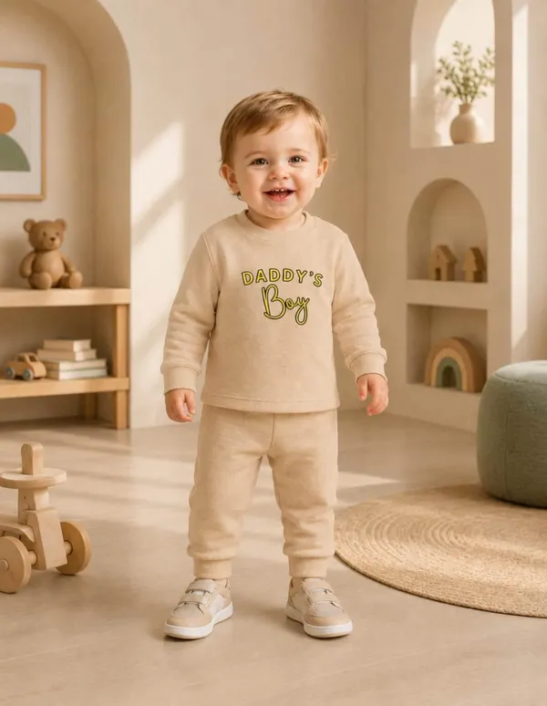 NUSYL_Boys_Beige_Daddy's_Boy_Text_Printed_Cotton_Blend_T-shirts_and_Joggers_|_Boys's_Regular_Length_T-shirts_and_Regular_Jogger