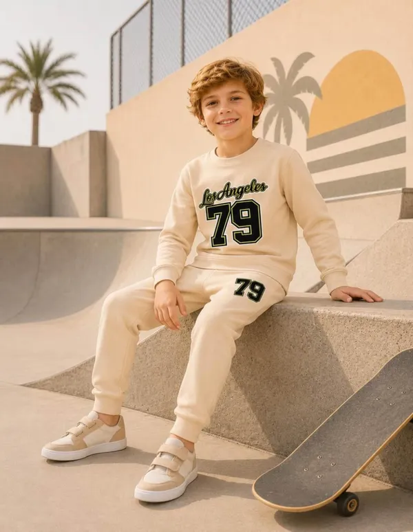NUSYL_Boys_Beige_Los_Angeles_&_79_Text_Printed_Cotton_Blend_T-shirts_and_Joggers_|_Boys's_Regular_Length_T-shirts_and_Regular_Jogger