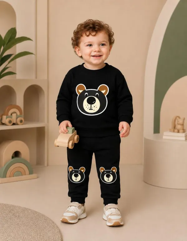 NUSYL_Boys_Black_Bear_Printed_Cotton_Blend_T-shirts_and_Joggers_|_Boys's_Regular_Length_T-shirts_and_Regular_Jogger