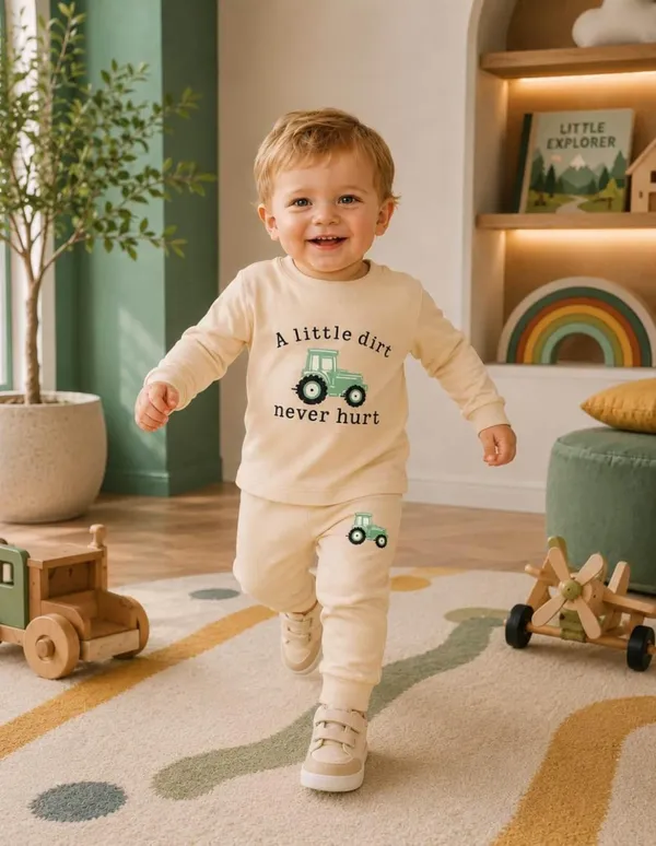 NUSYL_Boys_Beige_Tractor_Printed_Cotton_Blend_T-shirts_and_Joggers_|_Boys's_Regular_Length_T-shirts_and_Regular_Jogger