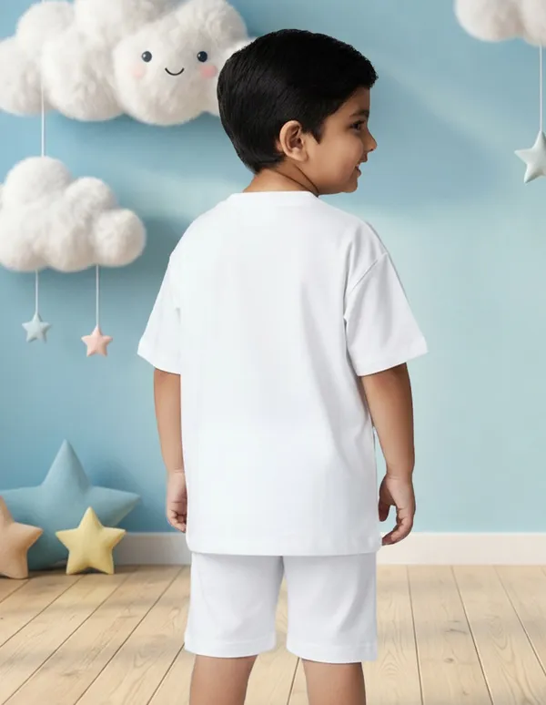 Nusyl_Boys_White_Solid_Cotton_Blend_Relaxed_T_Shirts_And_Shorts_With_Side_Pockets_Oversized_Length_T_Shirts_And_Shorts_Knee_Length