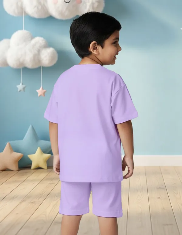 Nusyl_Boys_Lilac_King_Text_Printed_Cotton_Blend_Relaxed_T_Shirts_And_Shorts_With_Side_Pockets_Oversized_Length_T_Shirts_And_Shorts_Knee_Length
