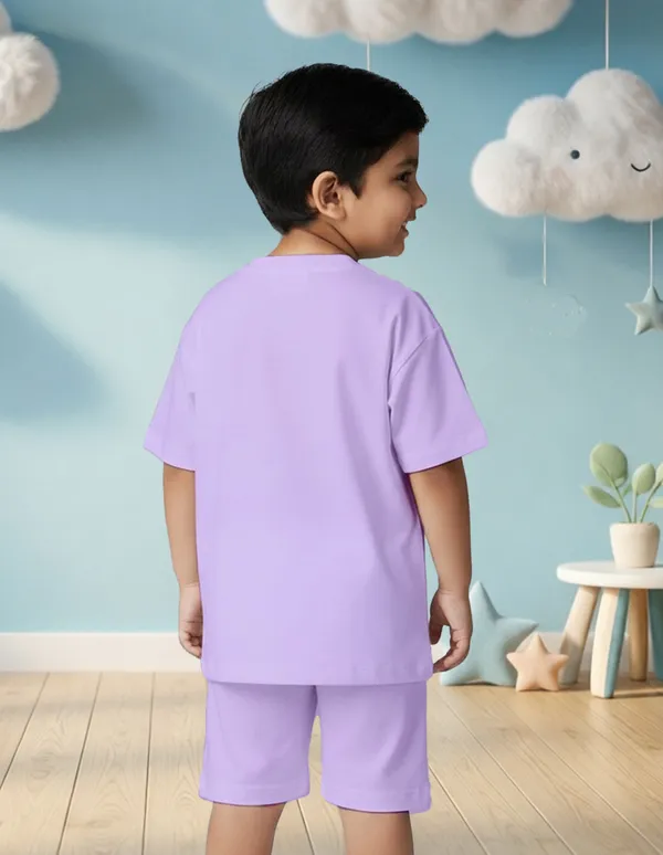 Nusyl_Boys_Lilac_Monster_Truck_Printed_&_Hearts_Text_Printed_Cotton_Blend_Relaxed_T_Shirts_And_Shorts_With_Side_Pockets_Oversized_Length_T_Shirts_And_Shorts_Knee_Length
