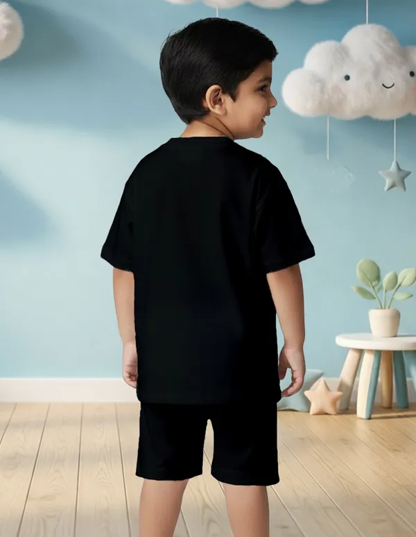 Nusyl_Boys_Black_Panda_Printed_&_Kick_Rocks_Text_Printed_Cotton_Blend_Relaxed_T_Shirts_And_Shorts_With_Side_Pockets_Oversized_Length_T_Shirts_And_Shorts_Knee_Length