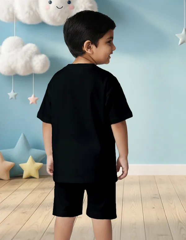 Nusyl_Boys_Black_Pandas_Printed_Cotton_Blend_Relaxed_T_Shirts_And_Shorts_With_Side_Pockets_Oversized_Length_T_Shirts_And_Shorts_Knee_Length