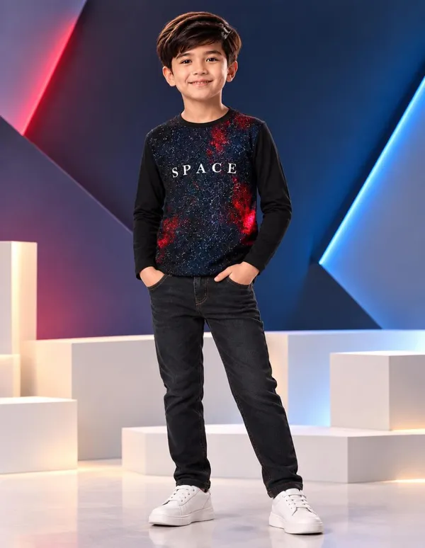 Nusyl_Boys_Pack_of_2_Black_Panther_Printed_&_Space_Text_Printed_Full_Sleeve_Tshirts