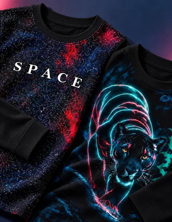 Nusyl_Boys_Pack_of_2_Black_Panther_Printed_&_Space_Text_Printed_Full_Sleeve_Tshirts
