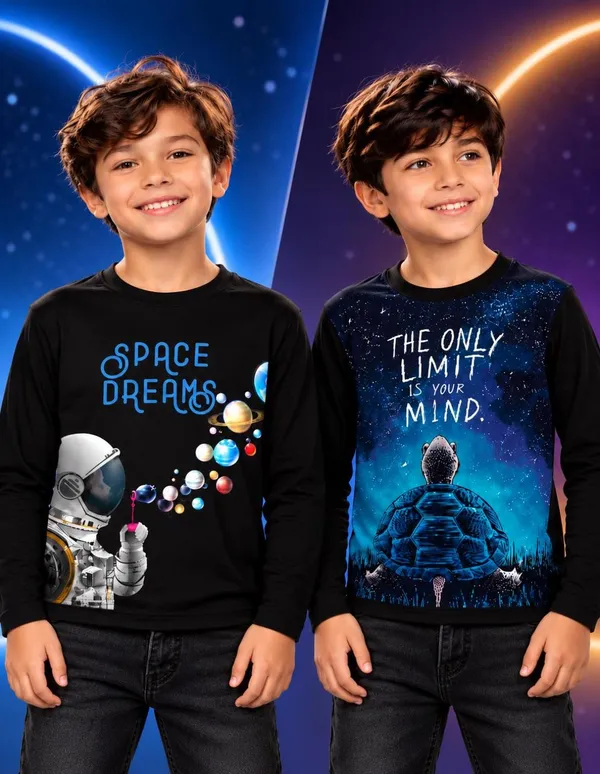 Nusyl_Boys_Pack_of_2_Black_Space_Dreams_Text_Printed_&_Turtle_Printed_Full_Sleeve_Tshirts