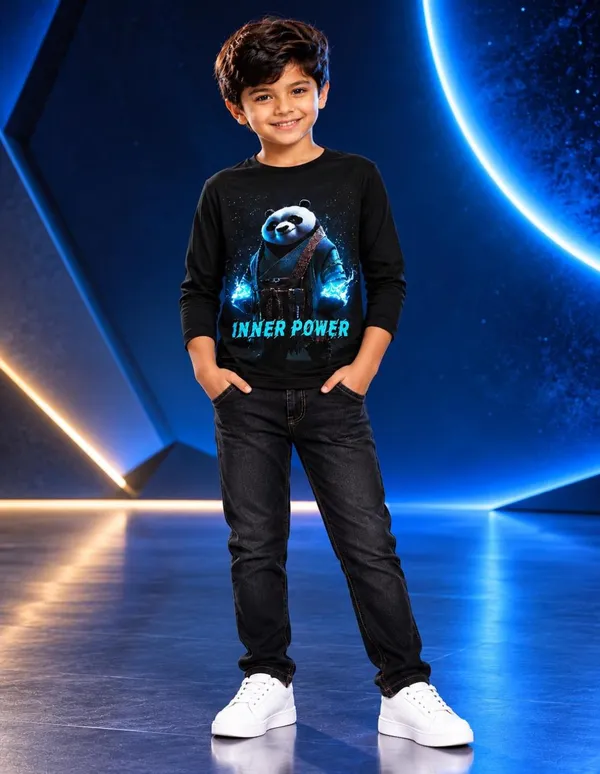 Nusyl_Boys_Pack_of_2_Black_Panda_Printed_&_Wild_Spirit_Text_Printed_Full_Sleeve_Tshirts