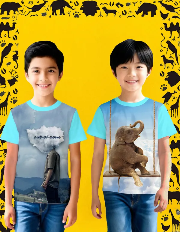Nusyl_Boy_Sky_Blue_Out_Of_Zone_Text_Printed_&_Elephant_Printed_Half_Sleeves_Pack_Of_2_T_Shirts_Soft_&_Comfortable_Half_Sleeve_T_Shirts_Cozy_Summer_Wear_For_Kids_&_Teen_Boys