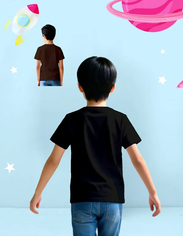 Nusyl_Boy_Black_&_Brown_The_Edge_Text_Printed_&_Astronaut_Printed_&_Anime_Character_Printed_Half_Sleeves_Pack_Of_2_T_Shirts_Soft_&_Comfortable_Half_Sleeve_T_Shirts_Cozy_Summer_Wear_For_Kids_&_Teen_Boys