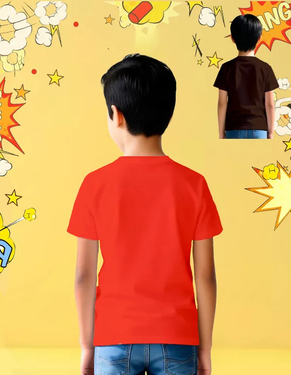 Nusyl_Boy_Red_&_Brown_Hope_Text_Printed_&_Anime_Character_Printed_&_Knight_Printed_Half_Sleeves_Pack_Of_2_T_Shirts_Soft_&_Comfortable_Half_Sleeve_T_Shirts_Cozy_Summer_Wear_For_Kids_&_Teen_Boys