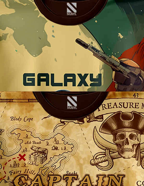 Nusyl_Boy_Brown_Captain_Of_Adventure_Text_Printed_&_Galaxy_Text_Printed_&_Astronaut_Printed_Half_Sleeves_Pack_Of_2_T_Shirts_Soft_&_Comfortable_Half_Sleeve_T_Shirts_Cozy_Summer_Wear_For_Kids_&_Teen_Boys