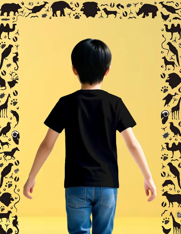 Nusyl_Boy_Black_Lion_Printed_&_Eagle_Printed_&_Fly_High_Text_Printed_Half_Sleeves_Pack_Of_2_T_Shirts_Soft_&_Comfortable_Half_Sleeve_T_Shirts_Cozy_Summer_Wear_For_Kids_&_Teen_Boys