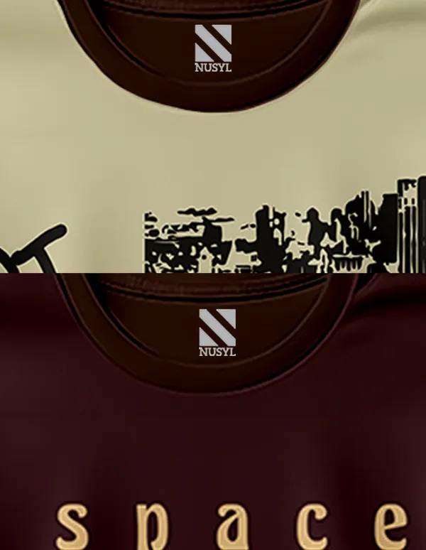 Nusyl_Boy_Brown_New_York_Text_Printed_&_Space_Station_Text_Printed_Half_Sleeves_Pack_Of_2_T_Shirts_Soft_&_Comfortable_Half_Sleeve_T_Shirts_Cozy_Summer_Wear_For_Kids_&_Teen_Boys