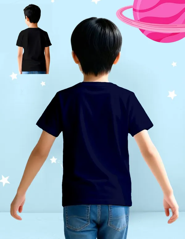 Nusyl_Boy_Black_&_Navy_Dinosaur_Printed_&_They'Re_Here_Text_Printed_Half_Sleeves_Pack_Of_2_T_Shirts_Soft_&_Comfortable_Half_Sleeve_T_Shirts_Cozy_Summer_Wear_For_Kids_&_Teen_Boys