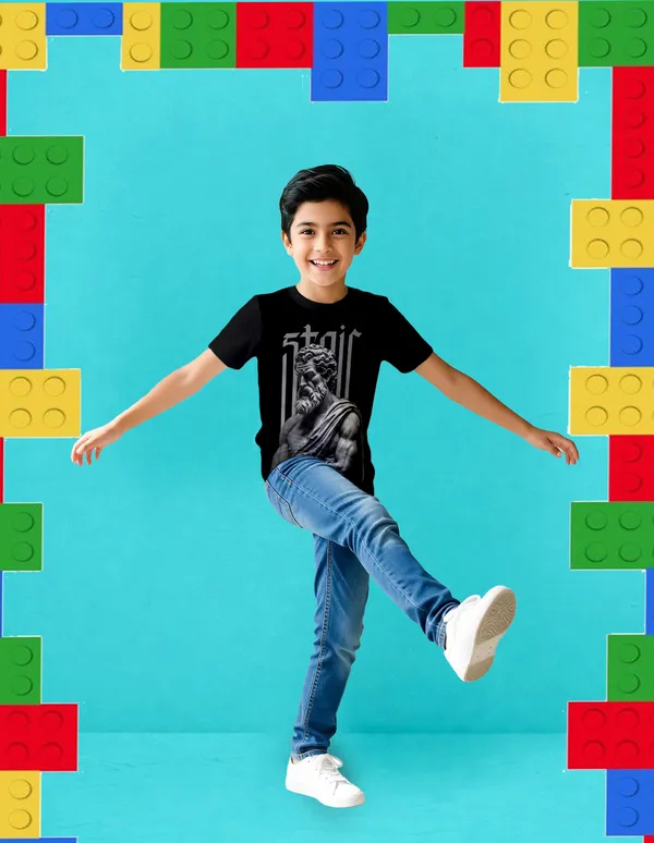 Nusyl_Boy_Black_Stay_True_Text_Printed_&_Ancient_Characters_Printed_Half_Sleeves_Pack_Of_2_T_Shirts_Soft_&_Comfortable_Half_Sleeve_T_Shirts_Cozy_Summer_Wear_For_Kids_&_Teen_Boys