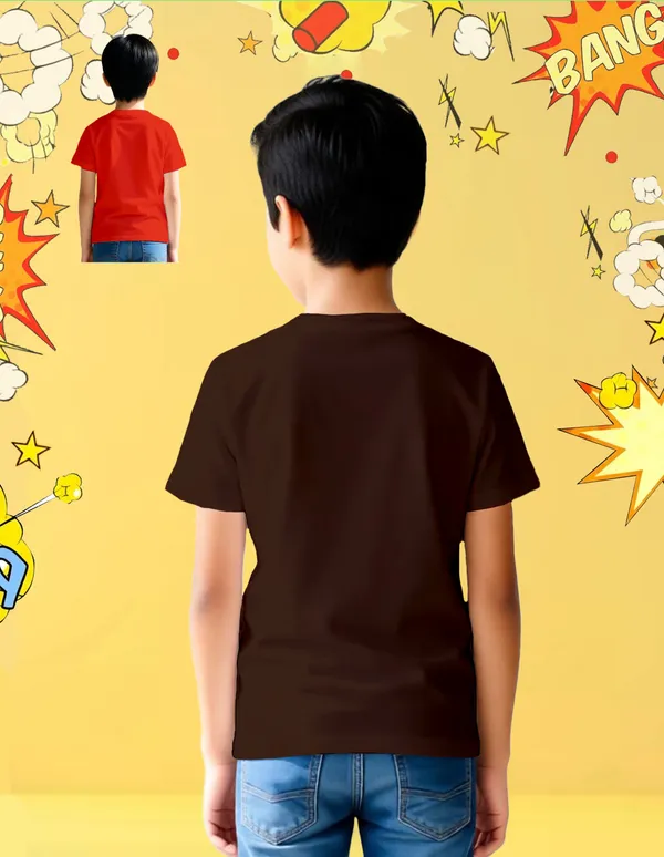 Nusyl_Boy_Red_&_Brown_Car_Printed_&_Sword_Man_Printed_Half_Sleeves_Pack_Of_2_T_Shirts_Soft_&_Comfortable_Half_Sleeve_T_Shirts_Cozy_Summer_Wear_For_Kids_&_Teen_Boys