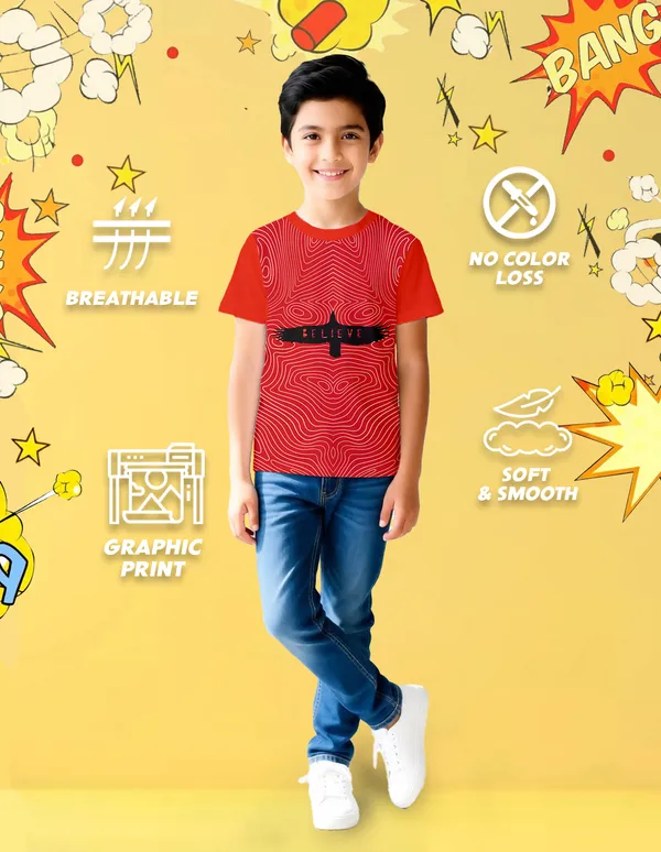 Nusyl_Boy_Red_Belive_Text_Printed_&_Shadow_Warrior_Text_Printed_Half_Sleeves_Pack_Of_2_T_Shirts_Soft_&_Comfortable_Half_Sleeve_T_Shirts_Cozy_Summer_Wear_For_Kids_&_Teen_Boys