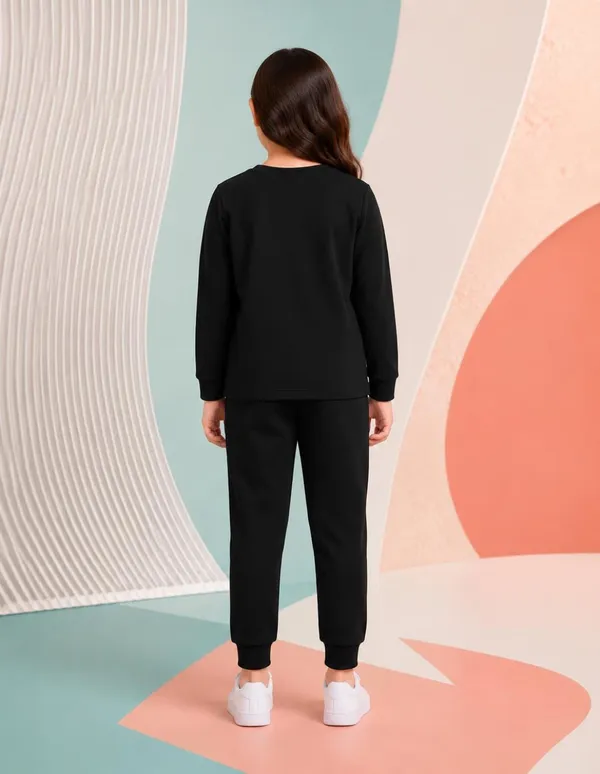 NUSYL_Girls_Black_Teddy_Printed_Cotton_Blend_T-shirts_and_Joggers_|_Girls's_Regular_Length_T-shirts_and_Regular_Jogger