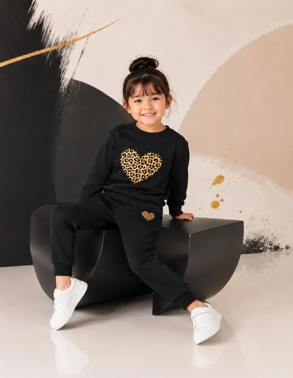 NUSYL_Girls_Black_Heart_Printed_Cotton_Blend_T-shirts_and_Joggers_|_Girls's_Regular_Length_T-shirts_and_Regular_Jogger