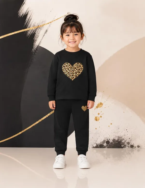 NUSYL_Girls_Black_Heart_Printed_Cotton_Blend_T-shirts_and_Joggers_|_Girls's_Regular_Length_T-shirts_and_Regular_Jogger