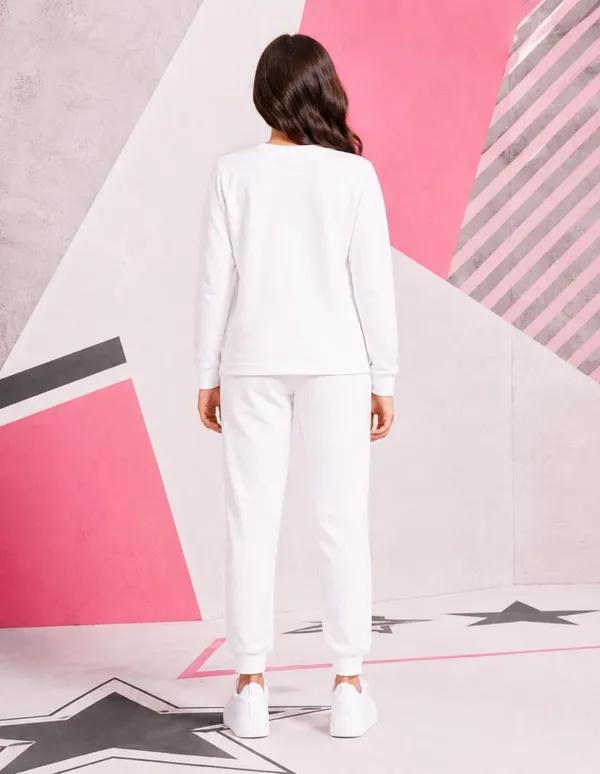 NUSYL_Girls_White_Los_Angeles_Text_Printed_Cotton_Blend_T-shirts_and_Joggers_|_Girls's_Regular_Length_T-shirts_and_Regular_Jogger