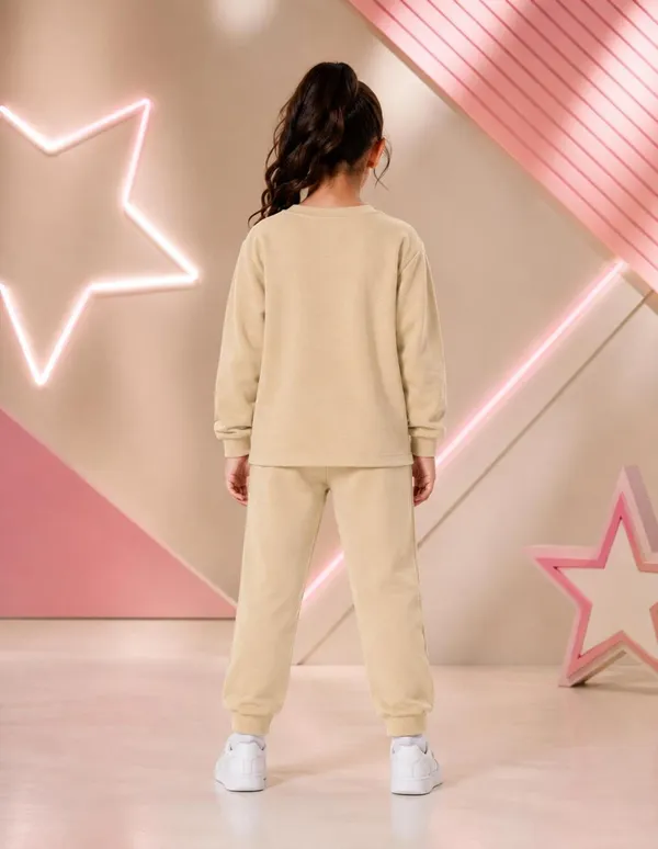 NUSYL_Girls_Beige_Los_Angeles_Text_Printed_Cotton_Blend_T-shirts_and_Joggers_|_Girls's_Regular_Length_T-shirts_and_Regular_Jogger