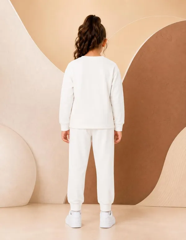 NUSYL_Girls_White_Teddy_Printed_Cotton_Blend_T-shirts_and_Joggers_|_Girls's_Regular_Length_T-shirts_and_Regular_Jogger