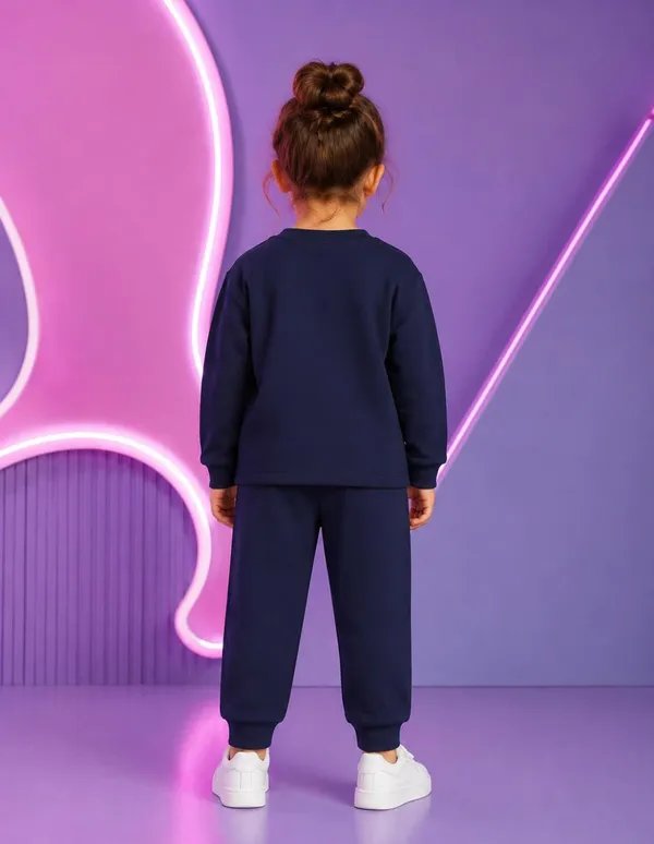 NUSYL_Girls_Navy_Cute_Text_Printed_Cotton_Blend_T-shirts_and_Joggers_|_Girls's_Regular_Length_T-shirts_and_Regular_Jogger