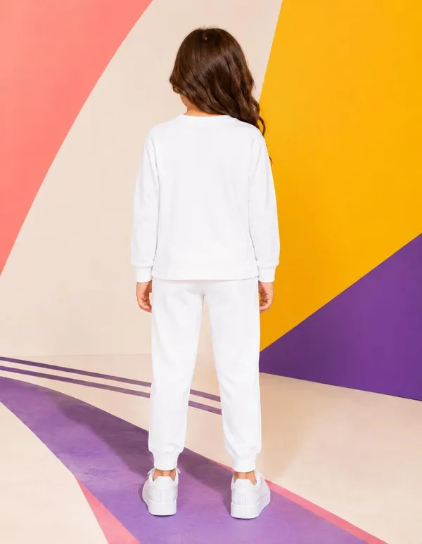 NUSYL_Girls_White_Heart_Printed_Cotton_Blend_T-shirts_and_Joggers_|_Girls's_Regular_Length_T-shirts_and_Regular_Jogger